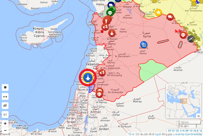 Chiến đấu cơ Israel rình rập gần biên giới, phòng không Syria báo động khẩn cấp - Căn cứ Mỹ bất ngờ bị tiêm kích tàng hình Nga ghé thăm - Ảnh 1.