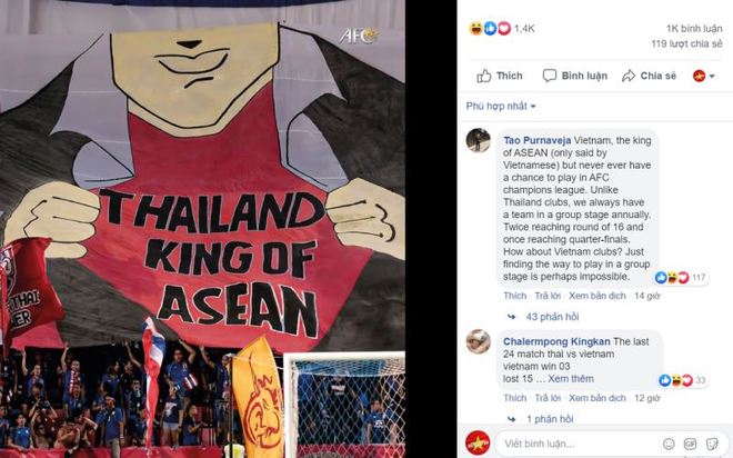 CĐV Việt Nam và Thái Lan khẩu chiến vì danh hiệu Vua bóng đá Đông Nam Á - Ảnh 1.