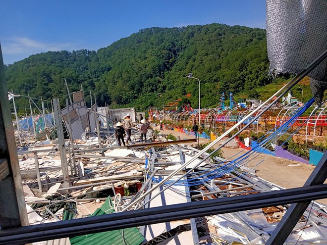 Cận cảnh việc tháo dỡ Khu du lịch Vườn Thượng Uyển Bay chui ngay cửa ngõ Đà Lạt - Ảnh 1.