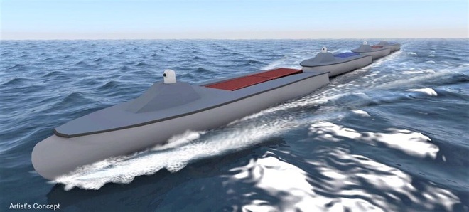 Dự án “đoàn tàu biển” không người lái đầy tham vọng của Mỹ - Ảnh 1.