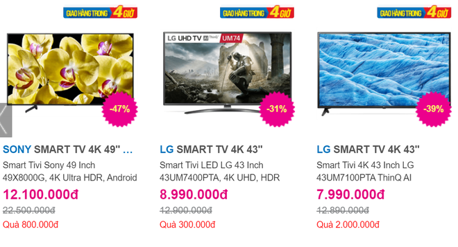 Giá Tivi màn hình lớn rẻ không ngờ trong vụ hè - Ảnh 1.