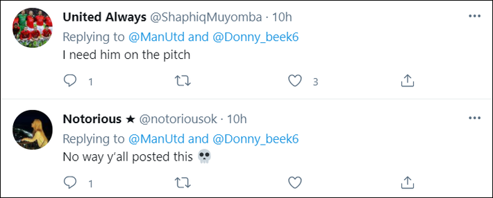 Fan MU bất bình vì cách đội nhà chúc mừng sinh nhật Van de Beek - Ảnh 2.