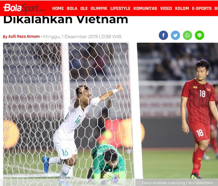 Báo Indonesia: “Trận thua này thật đau đớn nhưng chúng ta phải chấp nhận” - Ảnh 2. Báo Indonesia: “Trận thua này thật đau đớn nhưng chúng ta phải chấp nhận” - Ảnh 2.