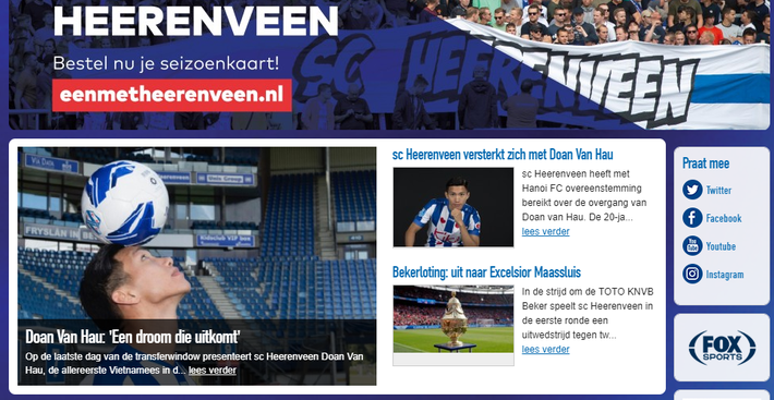 Sau màn ra mắt, Heerenveen dành vinh dự lớn cho Đoàn Văn Hậu - Ảnh 4.