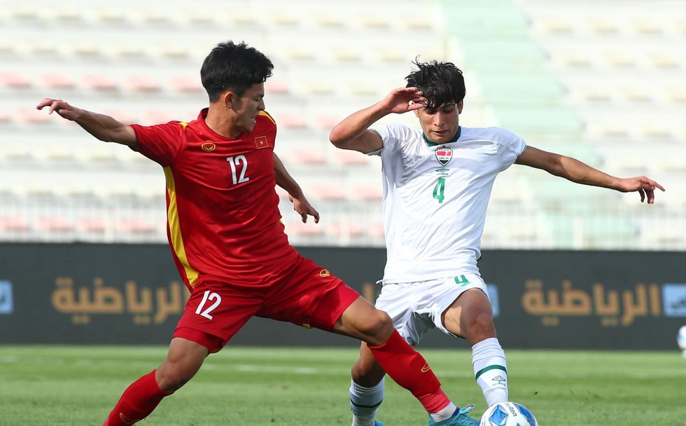 U23 Việt Nam và U23 Iraq chia điểm với tỷ số hoà 0-0. (Ảnh: LĐBĐ Iraq)