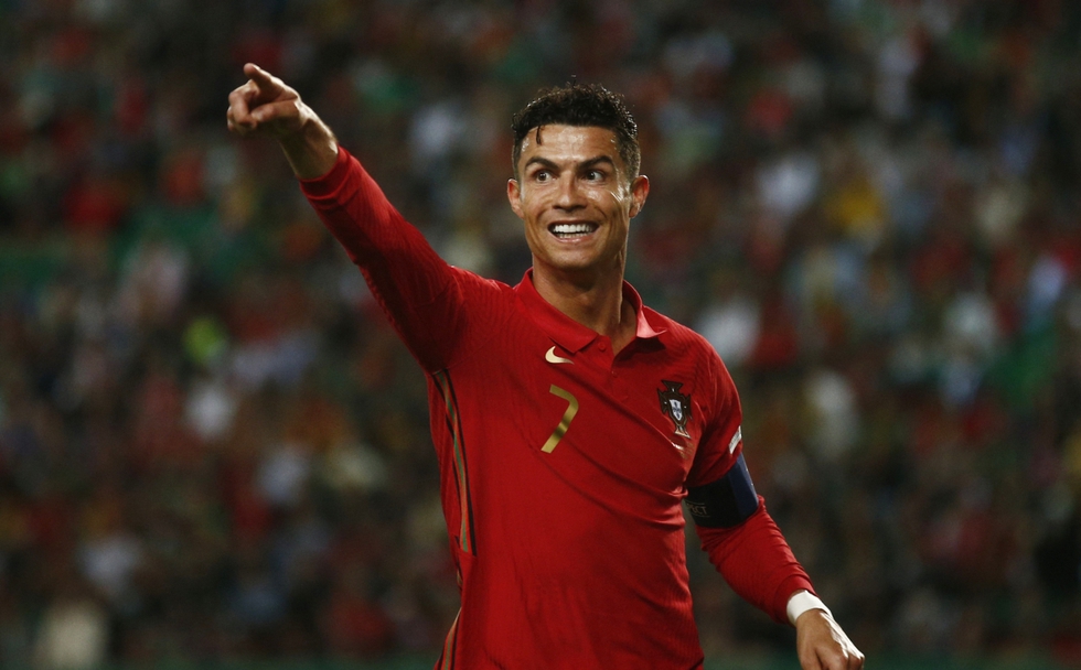 Ronaldo lập cú đúp trong chiến thắng của Bồ Đào Nha trước Thuỵ Sỹ. (Ảnh: Reuters)