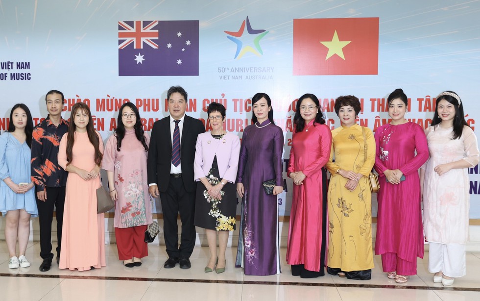 Phu nhân Chủ tịch nước Võ Văn Thưởng cùng Phu nhân Toàn quyền Australia thăm HV Âm nhạc Quốc gia - Ảnh 5.
