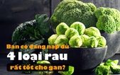 Thường xuyên ăn đủ 4 loại rau này thì xin chúc mừng, gan của bạn đang nhận ích lợi đếm không xuể