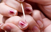 Vẽ nail mặt trời đơn giản mà đẹp lung linh