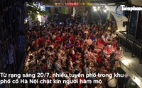 Người hâm mộ Tây Ban Nha nhảy múa, cổ động viên Argentina buồn bã giữa phố cổ Hà Nội