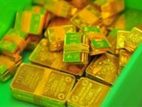 1 tấn vàng đượcchào bán trong phiên đấu thầu vàng sáng nay