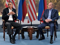 Nga thu tranh 'nhạy cảm' của Obama và Putin trước thềm G-20