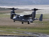 MV-22 Osprey lần đầu hạ cánh xuống tàu chở trực thăng của Nhật