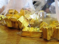 1 tấn vàng đượcchào bán trong phiên đấu thầu vàng sáng nay