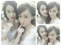 Diva Mỹ Linh cắt bánh sinh nhật cùng vợ cũ Bằng Kiều