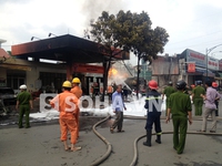 Vụ cháy cây xăng Quân đội: 5 chiến sĩ cảnh sát PCCC nhập viện do bị bỏng