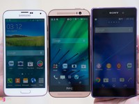 HTC M8, Galaxy S5 và Xperia Z2 đọ dáng thi &apos;hoa hậu siêu phẩm