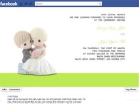 Mời cưới qua Facebook - mốt mới của cư dân mạng
