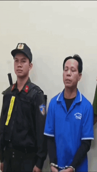 Thạch Kim Thái - nghi phạm sát hại vợ, phi tang xuống sông tra tay vào còng, khai lạnh lùng nguyên nhân ra tay