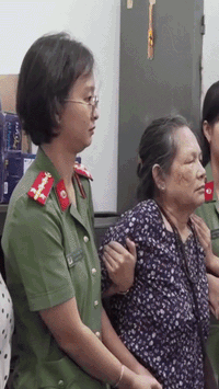 Thi hành lệnh bắt tạm giam người phụ nữ Bùi Thị Thuận SN 1954