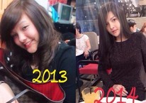 Màn "lột xác" ngoạn mục gây sốc nhất mạng xã hội Việt 2014