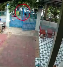 Camera an ninh ghi lại cảnh người phụ nữ tử vong do bị sét đánh ở Đồng Tháp