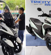 Vừa về Việt Nam xe tay ga Nhật cực lạ: Ăn xăng 2,5L/100km, xe có 3 bánh nhưng dùng bằng lái xe máy 2 bánh