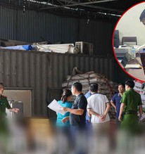 Khởi tố giám đốc Trần Văn Huân, khám xét xưởng sản xuất hàng giả