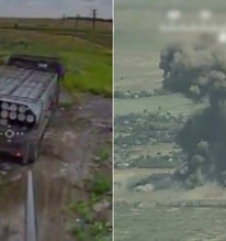 Vụ nổ như bom nguyên tử khi MLRS tầm xa M1991 của Triều Tiên bị phá hủy