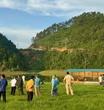 Đi xe bán tải vào lòng hồ cạn, vợ chồng tài xế bị đuối nước tử vong