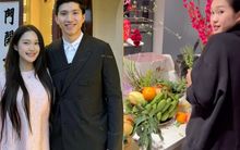 Còn ai đảm đang hơn Doãn Hải My, Văn Hậu tự hào khoe vợ cặm cụi bày mâm ngũ quả Tết trong căn biệt thự