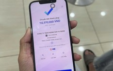 Giao dịch thành công 112.573.000 đồng đến tài khoản MBBank, Lê Vũ Bằng SN 1996 ngay lập tức trình báo công an