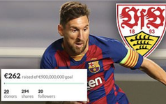 Hài hước: Fan Stuttgart quyên góp 900 triệu euro để mua Messi