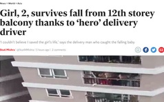 Báo Anh ca ngợi "người hùng" Nguyễn Ngọc Mạnh cứu bé gái rơi từ tầng 12 chung cư ở Hà Nội