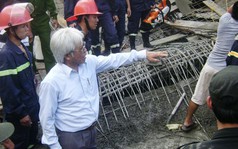 Sập công trình UBND huyện, hàng chục người thương vong