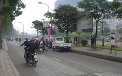 Dân phòng vô tư dừng xe người tham gia giao thông bất chấp thông tư 45
