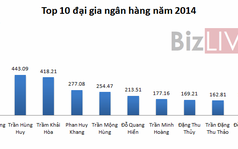 10 ông chủ ngân hàng giàu nhất trên sàn chứng khoán năm 2014