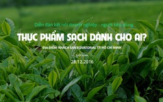 Tường thuật trực tiếp Diễn đàn THỰC PHẨM SẠCH DÀNH CHO AI [Livestream]