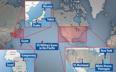 Dự báo 15 mục tiêu tên lửa Triều Tiên nhắm đến