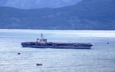 Hôm nay "đại bàng vàng" USS Carl Vinson của Hạm đội 7 Mỹ rời Đà Nẵng