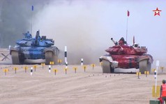 Tank Biathlon 2018:  Cháy lớn ở Thao trường Alabino, Trung Quốc xếp bét bảng ở chung kết