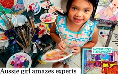 Vẽ quá đẹp, họa sỹ nhí 6 tuổi gốc Việt gây xôn xao nước Úc