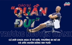 "Giáo sư quần đùi": Cả đời chưa mua ô tô mới, thường đi ké xe và ước muốn sống 100 tuổi