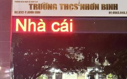 'Dòng chữ lạ' xuất hiện ở bảng LED trường học: Sở GD-ĐT Bình Định chỉ đạo khẩn