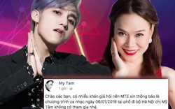 Xôn xao thông tin Mỹ Tâm bất chấp huỷ show vì Sơn Tùng là nhân vật trung tâm của poster?