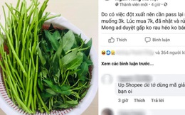 Nam sinh đăng bài bán bó rau muống 3k mà vẫn ầm ầm người mua, tất cả nhờ lý do siêu hài
