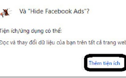 Hướng dẫn chặn quảng cáo khi lướt Facebook bằng Google Chrome