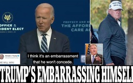 Tổng thống đắc cử Biden nói ông Trump “đáng xấu hổ” khi không thừa nhận thua cuộc