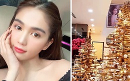 Căn biệt thự 40 tỷ của Ngọc Trinh “lên đồ” đón Giáng sinh: Choáng ngợp như cung điện, mọi thứ đều “dát vàng”