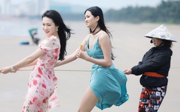 Thí sinh HHVN 2020 kéo lưới cùng ngư dân trên bãi biển Vũng Tàu